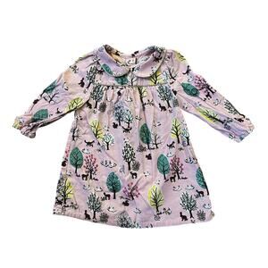 Baby Boden Woodland Friends Corduroy Dress | 18-24mo